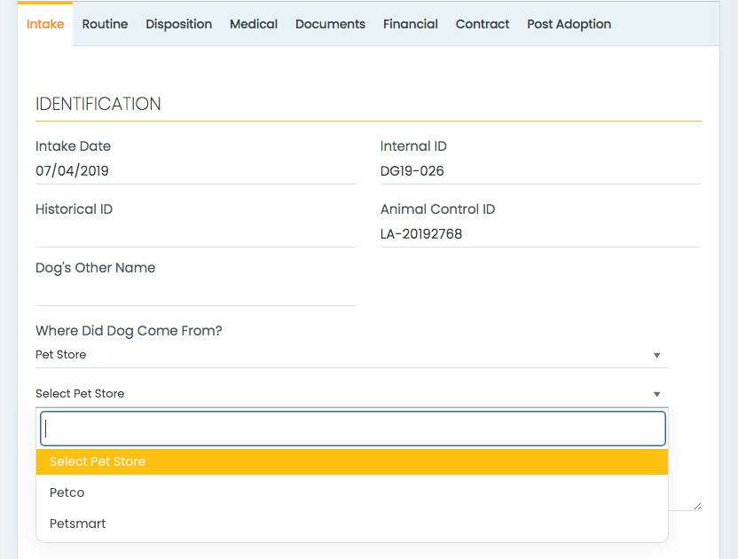 Dog House - Rescue Databases, pet stores