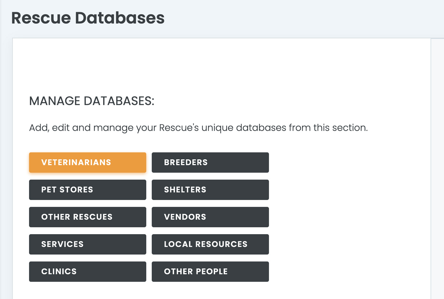 rescue-databases-veterinarians